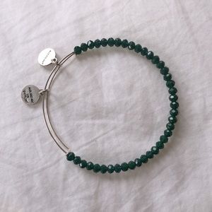 Alex and Ani Emerald Beaded Bangle